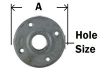 BG Malleable Floor Flange Diagram